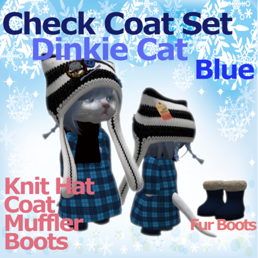 [TL] Dinkie Coat  check  B SET