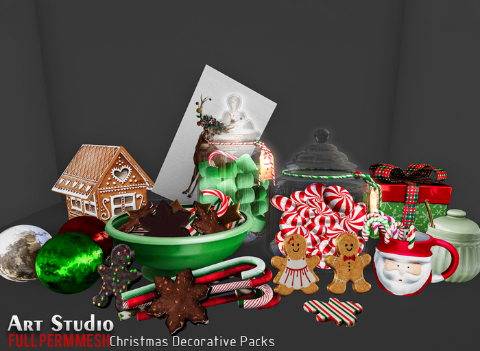 Art Studio.FULL PERM \\ Christmas Decorative Packs