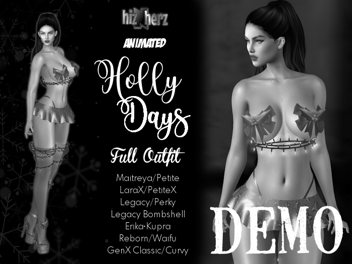 hizNherz Holly Days Outfit DEMO (Animated)