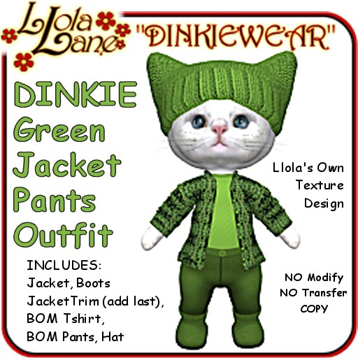 dinkie tiny DINKIEWEAR green JACKET PANTS OUTFIT boys boy