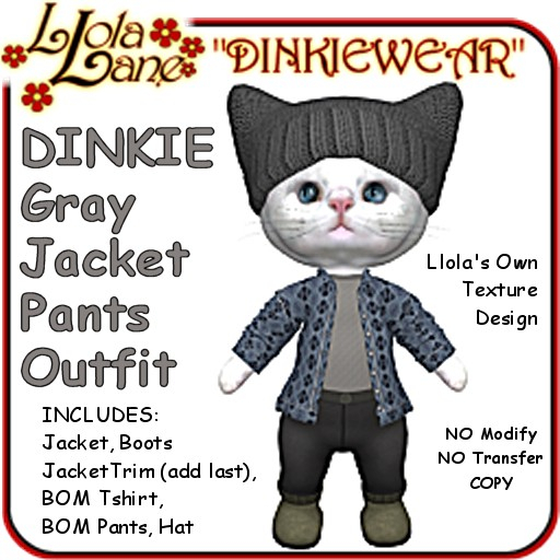 dinkie tiny DINKIEWEAR gray JACKET PANTS OUTFIT boys boy