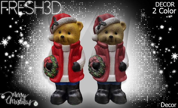 Fresh3D Xmas teddy bear
