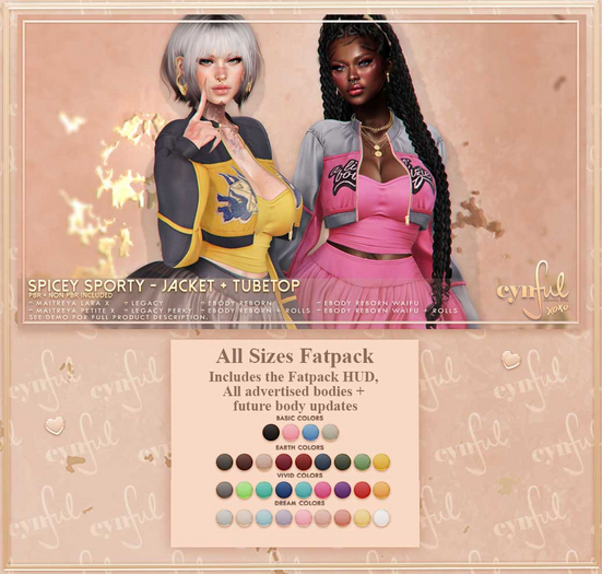 Cynful Spicey Sporty - Jacket Set - All Sizes Fatpack