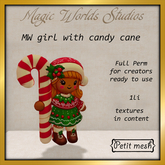 MW girl with candy cane