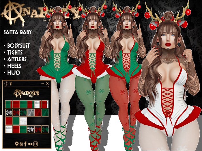 { An@rchy Ink } Santa Baby Sexy Christmas Outfit