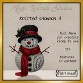MW knitted snowman 3
