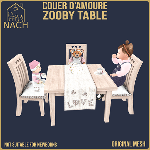 NACH Coeur D'amour Zooby Table