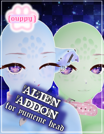 {ouppy} yumeme/kujira alien head add on !!