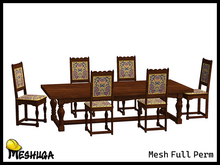 Meshuga Baroque Furniture - Dining Set FULL PERM MESH