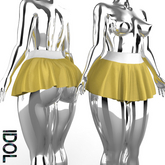 Yellow Skater Skirt Kupra