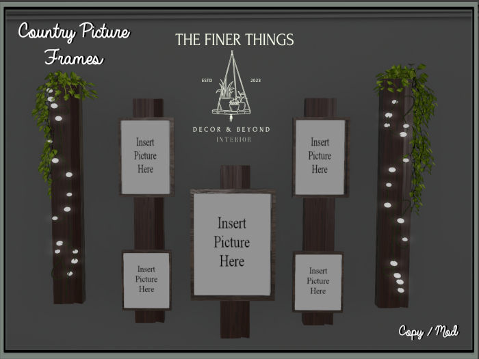 Country Picture Frames