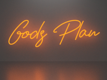Gods plan neon sign Full Permission