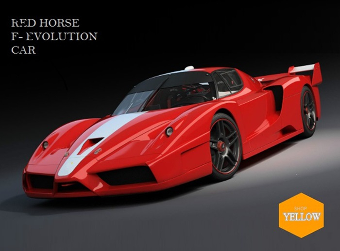 Super car Red Horse F- Evolution