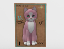 Male Breedable Cat KittyCatS Chateau Cat - Pink & White No. 1
