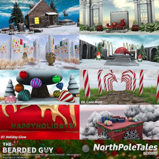 01 Silent Lodge Backdrop - NPT - The Bearded Guy RARE