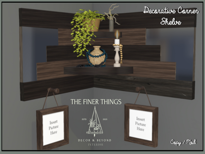 Decorative Corner Shelve