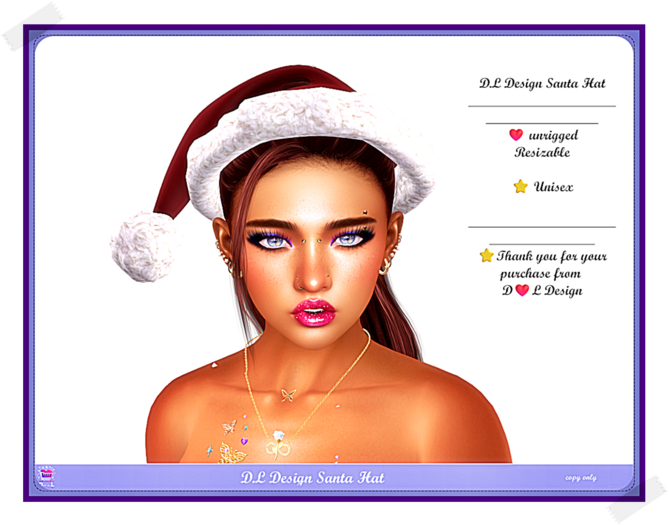 D.L Design Santa Hat