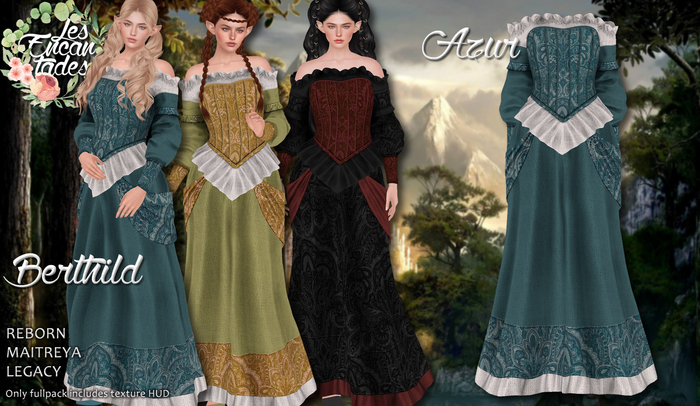 *LE* Berthild Azur - Medieval dress