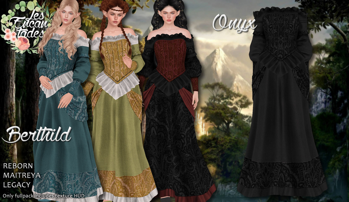 *LE* Berthild Onyx - Medieval dress