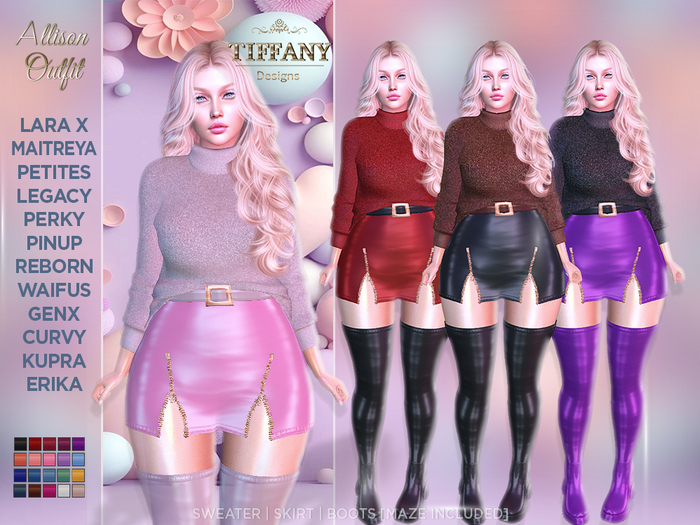 ::TD:: Allison Outfit [Mesh] + Lara X