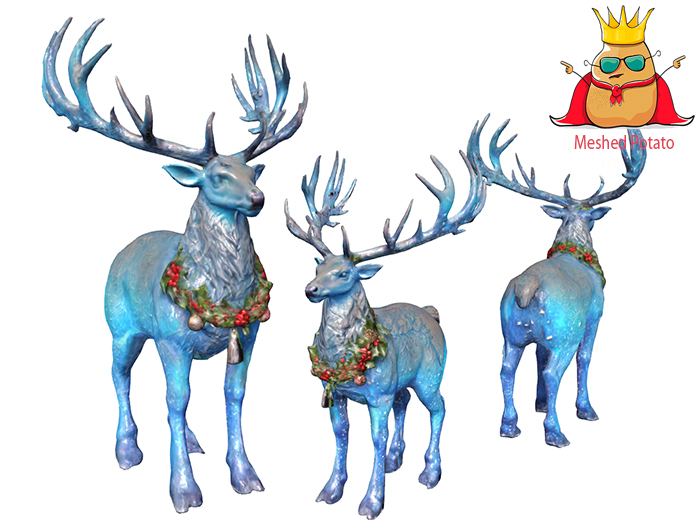 Meshed Potato - Christmas Ice Deer Full Perm