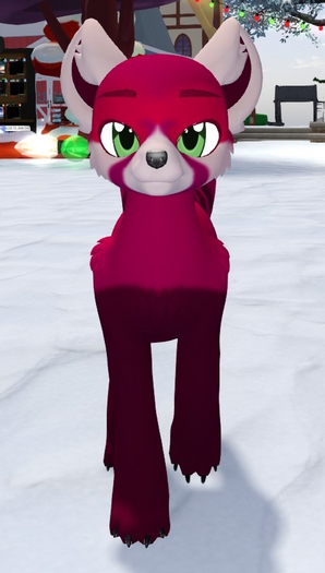 {IO&I} Open pony red panda  dark pink