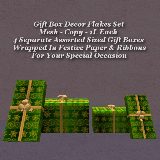 Gift Box Decor Flakes Set