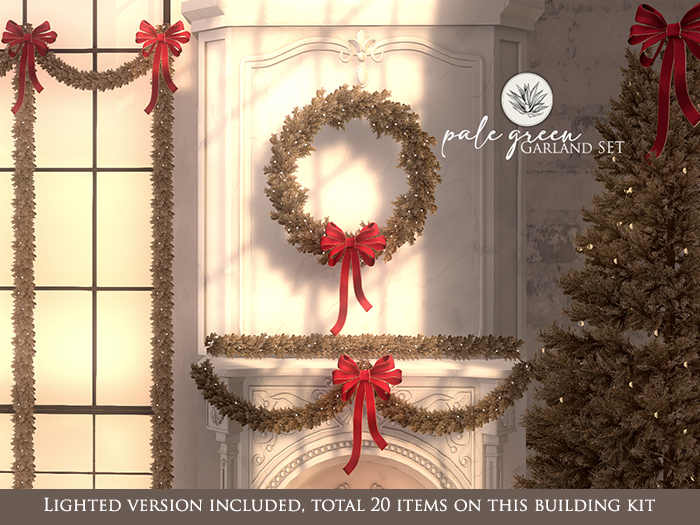 FINCA - Pale Green garland SET