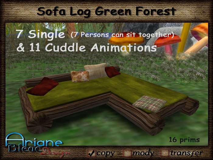 Sofa Log Green Forest *Talk with Friends*