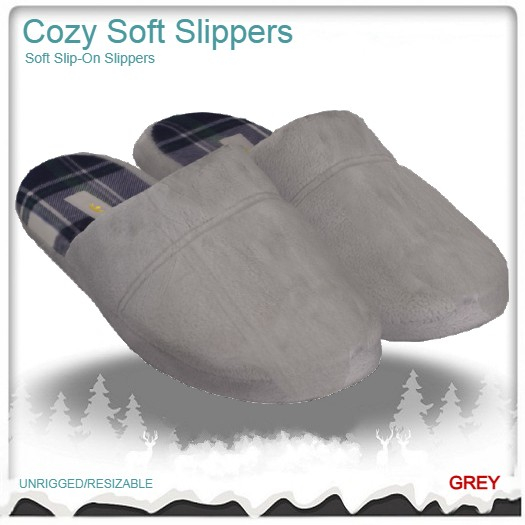 Soft Slippers GREY (Boxed)