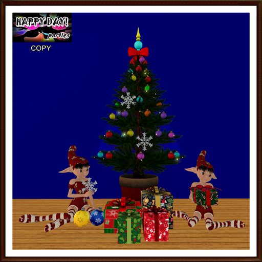 Christmas  - Elf Girls Working Hard