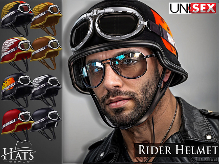 [HW] HELMET RIDER UNISEX FAT PACK