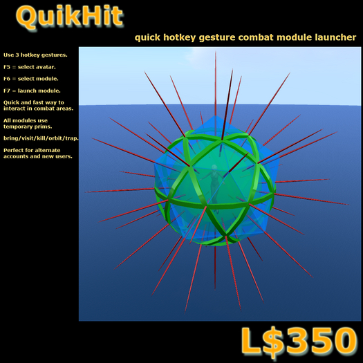QuikHit - quick hotkey gesture module launcher