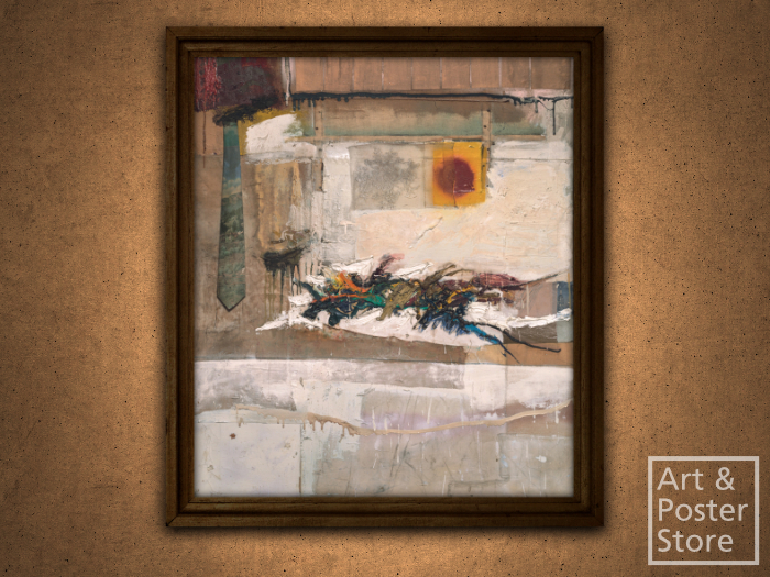 Rhyme - R Rauschenberg | Pop Art |  Dark Wood Frame