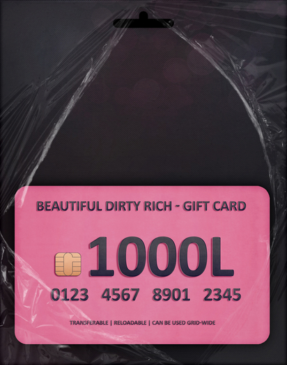 *B.D.R.* Gift Card