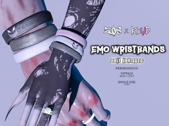 [ZOS x KOUD]. Emo Wristbands DEMO