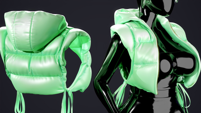 Agner Pufer Vest Mint