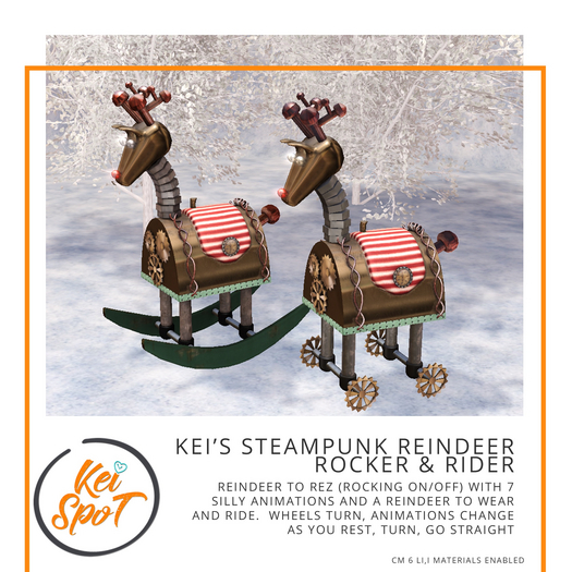 Kei's Steampunk Reindeer Rocker & Rider