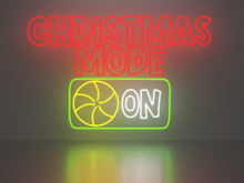 Christmas mode neon sign Full Permission