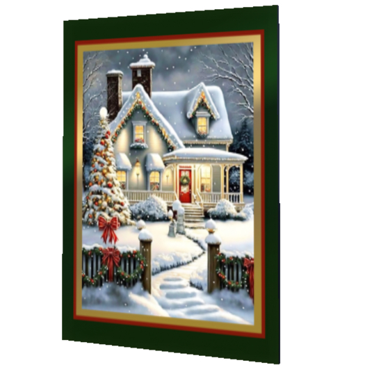 Christmas Card - Snowy Home (Copy/Transfer)