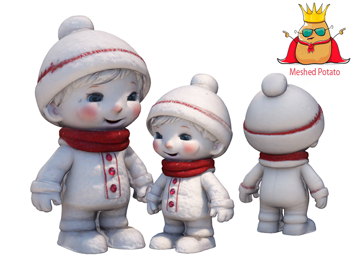 Meshed Potato - Winter Snow Baby Full Perm