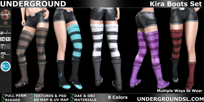 (UG FULL PERM) - Kira Boots Set