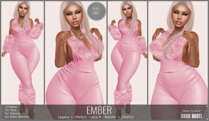 Dark Angel : Ember Set - Pink [Legacy|Pinup - Lara X - Reborn|Waifu]