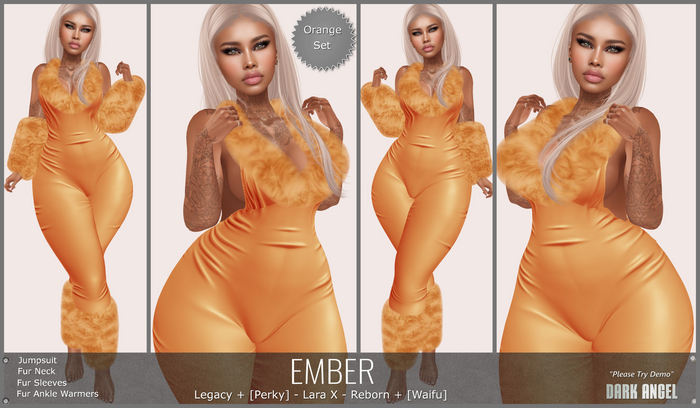 Dark Angel : Ember Set - Orange [Legacy|Pinup - Lara X - Reborn|Waifu]