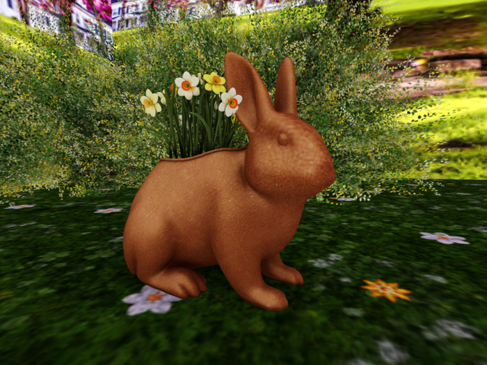 Rabbit Brown with Daffodils Tricolor