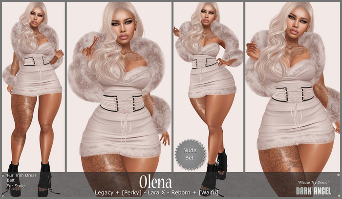Dark Angel : Olena Set - Nude [Legacy|Pinup - Lara X - Reborn|Waifu]