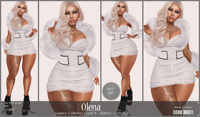 Dark Angel : Olena Set - White [Legacy|Pinup - Lara X - Reborn|Waifu]