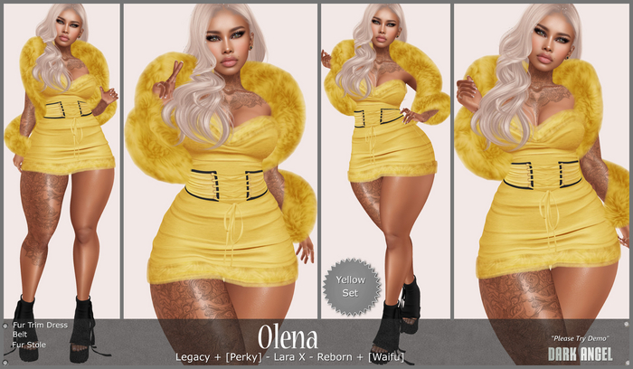 Dark Angel : Olena Set - Yellow [Legacy|Pinup - Lara X - Reborn|Waifu]