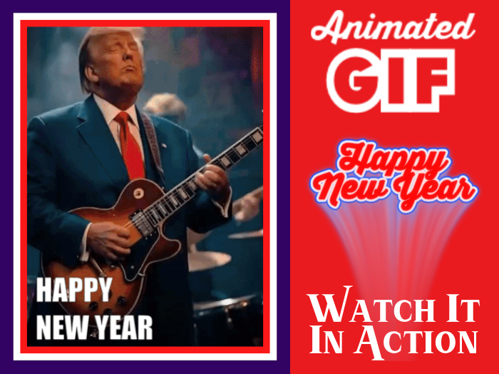 *~~ TRUMP - HAPPY NEW YEAR Gif * 