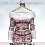 Haley Dress - Red Passion Winter Knit